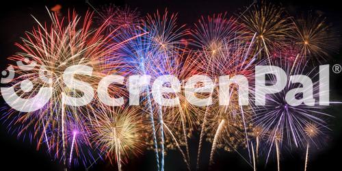 Fireworks Isolated On Black Background